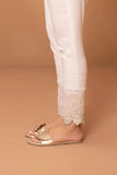 Embroidered Raw Silk Pants